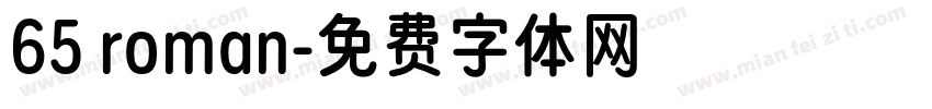 65 roman字体转换